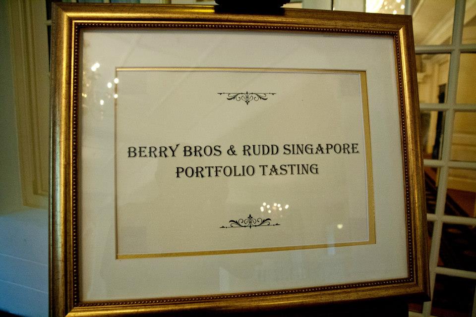 BBR Singapore tasting - signage